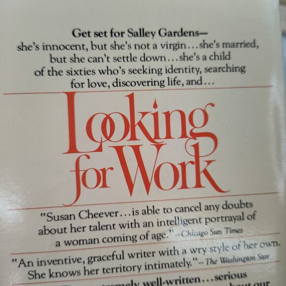 Looking for Work by Susan Cheever 1979 First Fawcett Crest Printing‎ Paperback - Picture 7 of 12